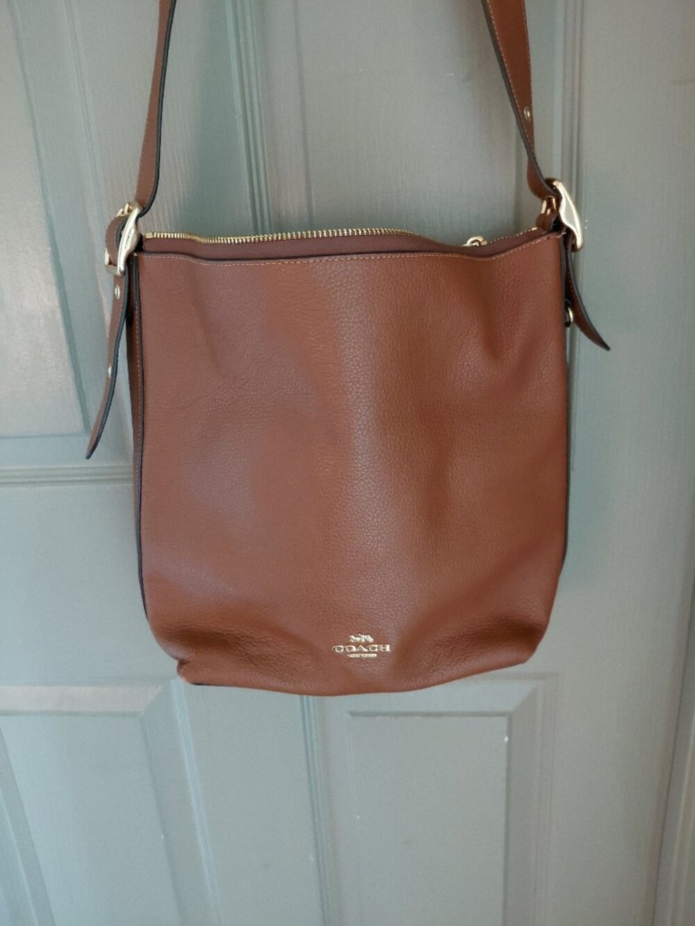 Coach Brown Leather Crossbody Bag